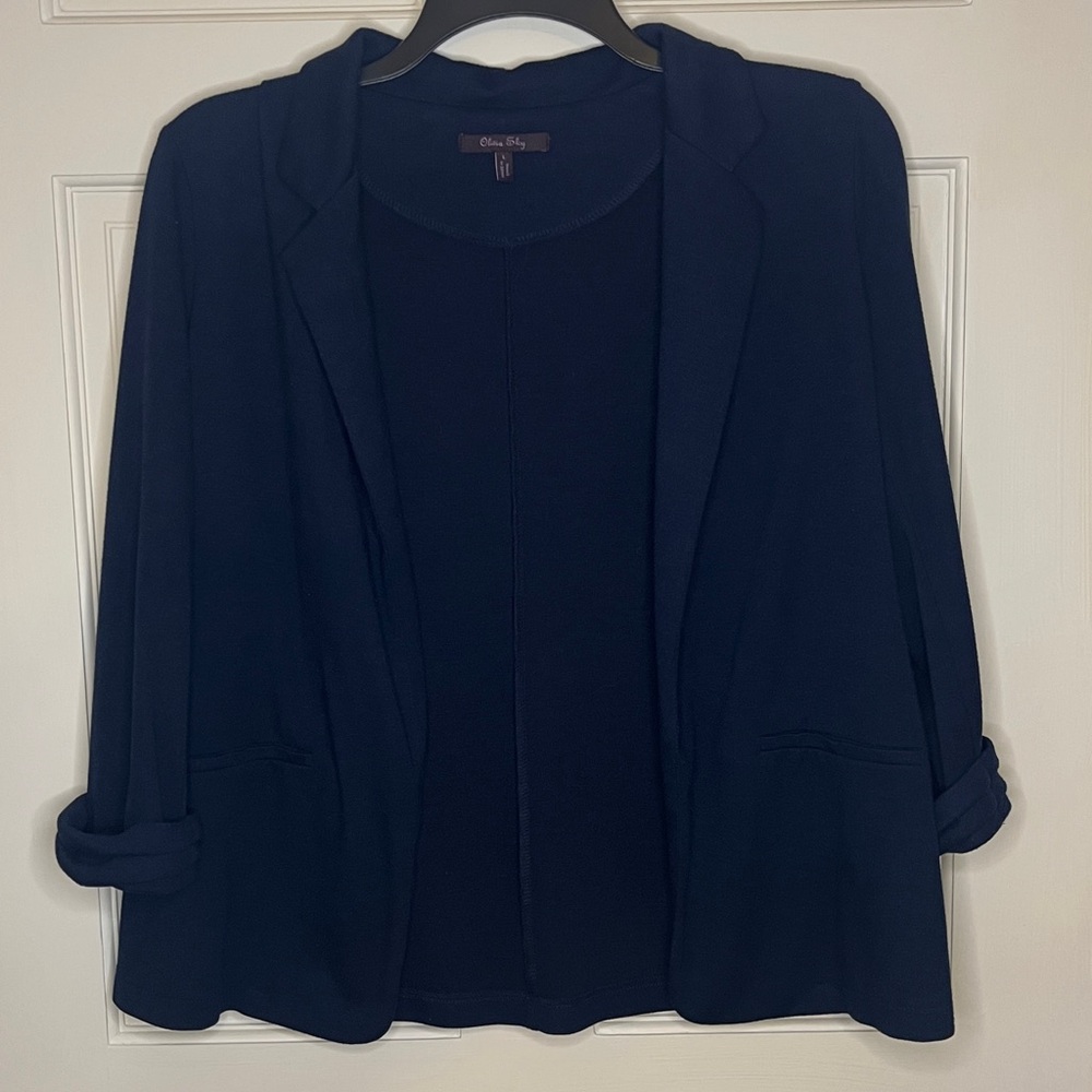 Olivia Sky Classic Navy Blazer | Women’s Size Large
